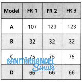 Trschlieer Justor, Gr. FR 3, Trbreite - 1300 mm, Edelstahl