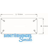 Kabeldurchgang eckig mit Staubschutzbrste, 70x70x25 mm, Aluminium eloxiert