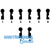 Keilbartschlssel EWG, Sperre 240, vernickelt