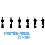 Keilbartschlssel Tosisch, Sperre LB 1, vernickelt