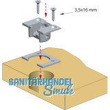 KIMANA Distanzplatte zu Klappenband, Hhe 1,5 mm