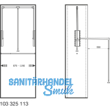 Kleiderlift Junior, H 1025,KB 870-1190mm, Tragkr.15KG, KS schw./FE verni.