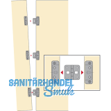 HETTICH Klips-Mittelscharnier, Stahl vernickelt