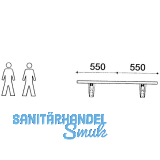 Konsole Sitzbank klappbar, Tragkraft 250 kg, feuerverzinkt