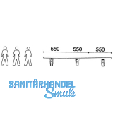 Konsole Sitzbank klappbar, Tragkraft 250 kg, feuerverzinkt