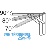 Konsole Balkonette klappbar/verstellbar, Tiefe 400 mm, verzinkt