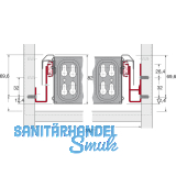 HETTICH SYSTEMA TOP 2000 Kugelauszug KA 270 Garnitur, Einbautiefe 530 mm