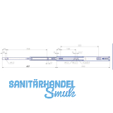 GEO II Kugelkfigfhrung Vollauszug, Schienenlnge 450mm