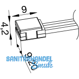 Verbindungssleitung zu LED-Band High Efficient mit 2 Clip 500 mm
