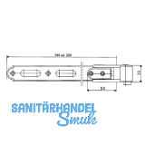 Ladenlangband Rustico gekrpft, seitlich verstellbar, Gr. 0, 200 mm (57006)