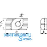 Hammerkopfmutter 41AL-OFFFICE-H, Aluminium roh
