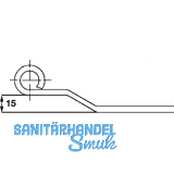Langbnder o. Kegel gerade, 600 mm, Schmiedeeisen verzinkt geschwrzt