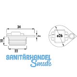 Dreh- und Laufmechanismus Rolly-Kit, Tragkraft 100 kg, Kunststoff schwarz