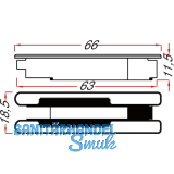 Liftschleuse fr nachtrglichen Einbau in Karniesen, Kunststoff braun
