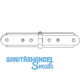 Gratleistenband Rustico 204 x 35 mm, schwarz strukturmatt 14068