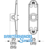 Ladenhaltekonsole Rustico 25 x 20, schwarz (56904)