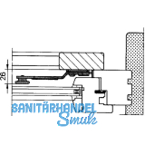 Ladenverschluss Rustico 1-flg. m. Arretierung, links, schwarz (14030)