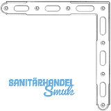 Ladenzierwinkel Rustico als Eckverbindung,Schenkel 225x225x25 mm,schwarz (94122)