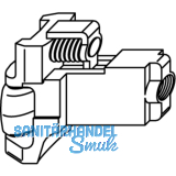 Rollfalle zu Schloss Z-TS, als Ersatz der Standardfalle fr Pendeltren,DM 55 mm