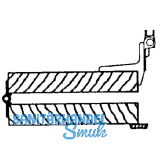 Scharnier Rustico gekrpft 25 mm fr Faltlden Faltschema A (14064)