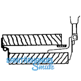 Scharnier Rustico gekrpft 25 mm fr Faltlden Faltschema A (14064)