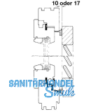 Schliezapfenplatte Rustico fr Lden mit Abstand 25 mm, schwarz (14011)
