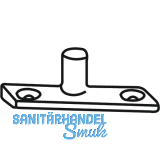 Schliezapfenplatte Rustico fr Standardanschlag oben/unten, schwarz (94137)