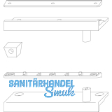 Schliezapfenplatte Rustico fr Lden mit Abstand 20 mm, schwarz (14008)