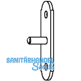 Sttzplatte Rustico fr Ladenhalter, schwarz (57054)