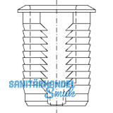 Einbohrbchse, 14,5 mm, Stahl verzinkt (94219)