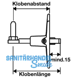 Verstellkloben o.Haltekonsole f. gekrpfte Bnder,Gr.L105, 105mm,schwarz(56842)
