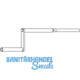 Bedienungskurbel 400 mm, ohne Kreuzgelenk 23859