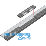 Balkontrschwelle Eifel TB-100, 6000 mm, silber eloxiert/grau