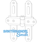 Ladenmittelband Rustico fr Faltlden, 111 x 150 mm, schwarz (14092)