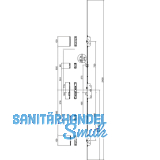 MFV-Schloss Maco Z-TF PT MF-i.S, DM 65,Stulp 2400 x 16 x 3 mm eckig,silberfrbig