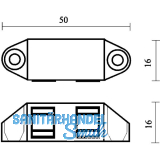 ZN Magnetschnapper inkl. Gegenstck, Zamak verchromt poliert