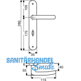 MARCHESI Haustrdrckergt. ALT WIEN - auf LS PZ88, Messing poliert