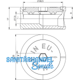 Exzentergehuse 35 x 17 mm Zamak