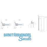 Dichtprofil seitlich mit Lippe fr 6 - 8 mm, Lnge 2010 mm, transparent