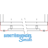 Griff Enija  12 mm, LA 160 mm, Breite 200 mm, Edelstahl gebrstet