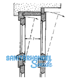 Oberlichtkupplung fr Stocktiefe (I) 100 - 200 mm, Stahl verzinkt