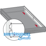 HETTICH SYSTEMA TOP 2000 Orgaline, Auenbreite 736 mm, Stahl schwarz