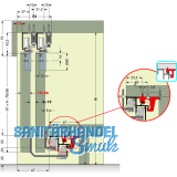 Cinetto PS06 Beschlagset stufenlos verstellbar Tragkraft 50 kg, 1 trig