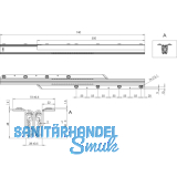 Ausziehtischfhrung CLASSIC, Auszugslnge 1780 mm, 90 kg, Stahl verzinkt