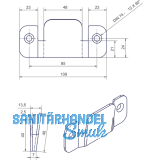 SECOTEC Mbelverbinder 105X12X48 mm verzinkt SB-1 PE