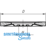 LUKAS Schleiflamellenteller SLTT Zirkonkorund  125 mm Korn 60