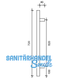 MARCHESI Stangengriff MT 720/20 - 720mm, LA. 520mm, M6, Edst. matt