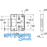 JuNie 772 Bart-Kastenschloss, Dornma 15 mm