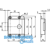 JuNie ASS 1811 Zylinder-Kastenlschloss Dornma 40 mm, Zamak