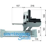 Metall-Einbau-Allesschneider AES 62 SR silbermetallic, rechts